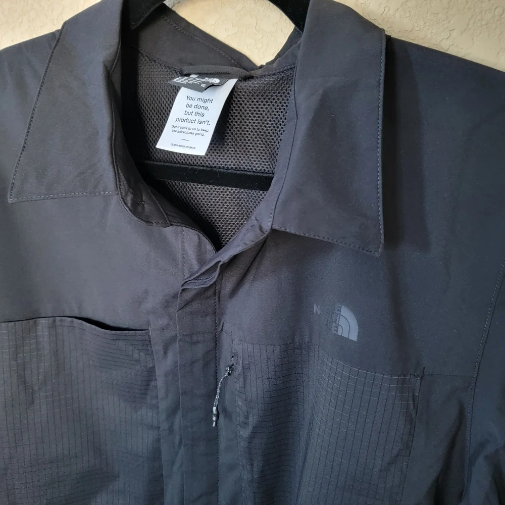 The North Face Men’s Long-Sleeve Lightrange Shirt In Black, Size XL